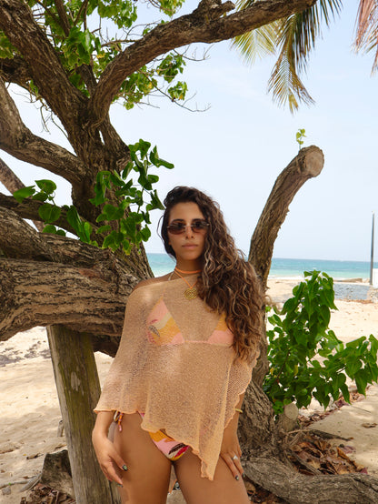 Peach Poncho